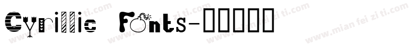 Cyrillic Fonts字体转换